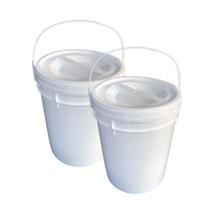 Balde Para Alimentos 12 Litros Tampa Rosca - 7 Peças