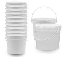 Balde Para Bolacha 1.8 Litros Branco 10 Pçs