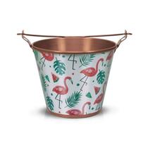 Balde para Cerveja em Alumínio 5L Flamingos - Alumiart Falcão