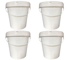Balde Para Esmalte 3.6L Com Tampa - 4 Pçs