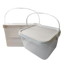 Balde Para Freezer E Microondas Transparente 2.4L 2 Pçs