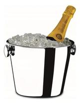 Balde Para Garrafa Lyon Aço Inox 4,3litros Brinox Prateado Balde Para Garrafa Lyon Aço Inox 4,3litros Brinox Prateado