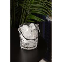 Balde para Gelo com Pegador Flor de Lotús 15cm x 13cm x 14cm Balde para Gelo com Pegador Flor de Lotús 15cm x 13cm x 14cm