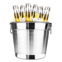 Balde Para Gelo E Cerveja Gin Whisky 7 Litros Alumínio Puro