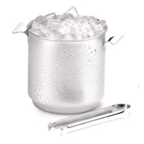 Balde Para Gelo Inox Champanheira 1,3 Litros Com Pinça Bar Balde Para Gelo Inox Champanheira 1,3 Litros Com Pinça Bar