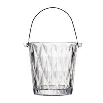 Balde para Gelo Lyor Diamond de Vidro com Alça e Pegador 1L