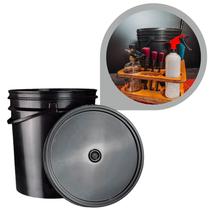 Balde Para Limpeza Com Tampa Anti Vazamento 18l Plastico