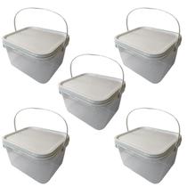 Balde Para Molhos Transparente 2.4L-Kit 5 Pçs