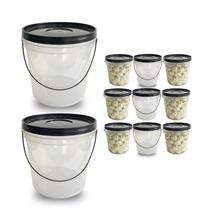 Balde Para Óleos Essenciais 3.2 Litros Transparente - 9 Pçs