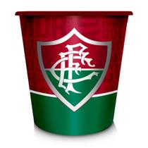 Balde Para Pipoca Brasfoot Plástico 2,5L Time Fluminense Escudo Oficial Branco