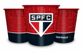 Balde Para Pipoca Do Sao Paulo Tricolor 2,5 Litros - Brasfoot