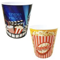 Balde Para Pipoca Pipoqueira Plástica Label Sortido 3L 25466