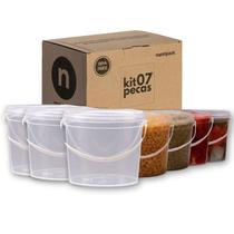 Balde Para Pizzaria Temperos 1.8L 7 Pçs