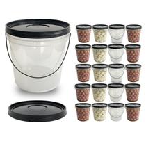 Balde Para Torta Transparente 3.2L - 20 Pçs