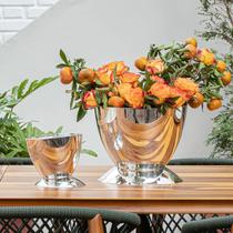 Balde Pele Prata Grande com Pé Balde Pele Prata Grande com Pé