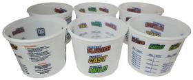 Balde Perfect Craft - Pacote com 6 unidades - 7,25" de altura x 8,5" de diâmetro - 5 qt ( 4,7 L) Balde Perfect Craft - Pacote com 6 unidades - 7,25" de altura x 8,5" de diâmetro - 5 qt ( 4,7 L)