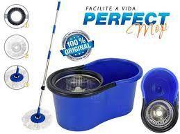 Balde Perfect Mop Pro 360 Giratório Original cabo reforçado 3 refil