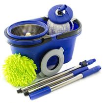 Balde Perfect Mop Pro 360 Inox C/3 Refis Cabo De 1,60mt Balde Perfect Mop Pro 360 Inox C/3 Refis Cabo De 1,60mt