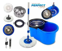 Balde Perfect Mop Speed Giratório Limpeza Geral Esfregão