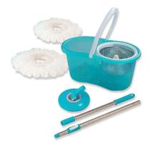 Balde Perfect Urban Esfregão Mop 360 Inox Com 2 Refis - PERFECTPRO Balde Perfect Urban Esfregão Mop 360 Inox Com 2 Refis - PERFECTPRO