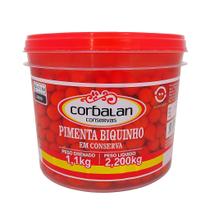 Balde Pimenta Biquinho Conserva 2kg Líquido Validade Longa