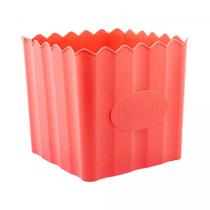 Balde pipoca 5447 bambu/pp vermelho 16cm lyor design