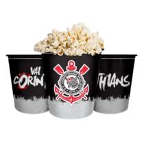 Balde Pipoca Grande 2,5L Time Corinthians Timão Licenciado