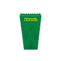 Balde Pipoca Tematico Copa do Mundo Brasil Futebol Cor:Verde Balde Pipoca Tematico Copa do Mundo Brasil Futebol Cor:Verde
