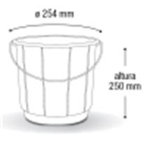Balde plastico 10 litros (alca de ferro) ARQPLAST amn - Casa Limpa