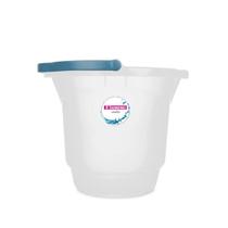 Balde Plástico 12L Hydrus Transparente Com Alça Sanremo