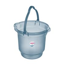 Balde Plástico 12L Sanremo Casafácil Translúcido Azul