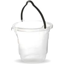 Balde Plástico 13,5L 1223 com Alça Reforçada Transparente Ercaplast Balde Plástico 13,5L 1223 com Alça Reforçada Transparente Ercaplast
