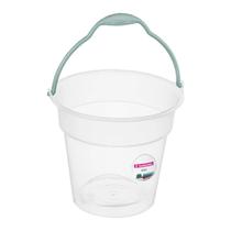 Balde plástico 15L Sanremo com alça ergonômica e escala medidora