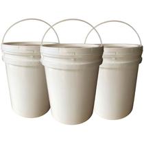 Balde Plástico 20L Alça Plástica Fermentar Cerveja 3 Pçs Balde Plástico 20L Alça Plástica Fermentar Cerveja 3 Pçs