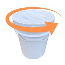 Balde Plástico 20L Tampa Rosqueavel Para Jardim Vertical