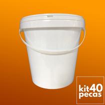 Balde Plástico 3.6L compostagem 40 Pçs