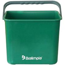 Balde plástico 4 litros com alça - BA04VD - Bralimpia
