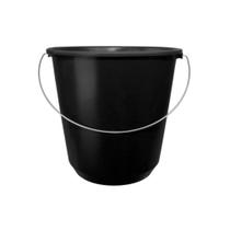 Balde Plástico 4,9 Litros Eco Com Alça de Aço Pequeno Compacto Resistente Merconplas