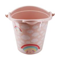 Balde plástico 8 litros arco íris Plasútil - PLASUTIL