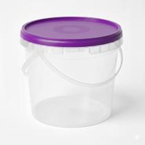 Balde Plástico Atóxico com Lacre para Alimentos e Outros - 3,2 Litros - Pacote com 10 Unidades Balde Plástico Atóxico com Lacre para Alimentos e Outros - 3,2 Litros - Pacote com 10 Unidades