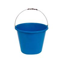 Balde Plástico Azul sem Pegador no Fundo Alça Aço 12 Litros - Terraplast, Opção: Azul