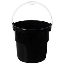 Balde Plástico com Alça 12L Preto Astra BP12*PR-BR
