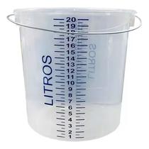 Balde plástico com Graduação - 12L e 20L