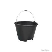 Balde Plástico Cor- Preto 12L