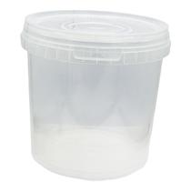 Balde Plástico Lacre Alimentos Pote Atóxico 3,6 Litros Alça
