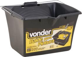 Balde plástico p/ pintura 15L 38x37,5x25cm preto Vonder Balde plástico p/ pintura 15L 38x37,5x25cm preto Vonder