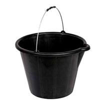 Balde Plástico Preto com bico 12 Litros Reforçado - Terraplast