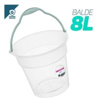 Balde Plástico Redondo 8 Litros De Limpeza Sanremo Original Organização Durável Casa Balde Plástico Redondo 8 Litros De Limpeza Sanremo Original Organização Durável Casa