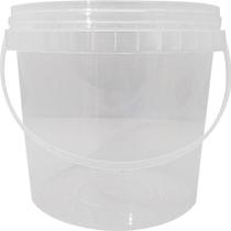 Balde Plastico Redondo com Tampa 2.2 Litros 05 Unidades Plastilânia Balde Plastico Redondo com Tampa 2.2 Litros 05 Unidades Plastilânia