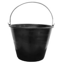 Balde Plástico Reforçado 12L Preto Metasul